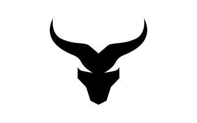 Símbolos de logotipo de chifre de touro vetor V10