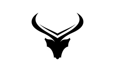 Symboles du logo corne de taureau vecteur V7