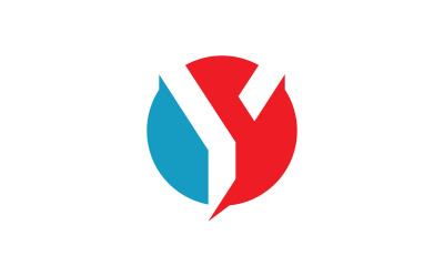 Y Brief Geschäftslogo Symbol Vektorvorlage V10