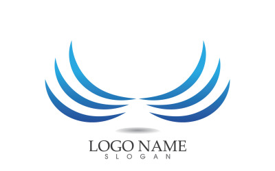 Water wave logo beach blue template design v54