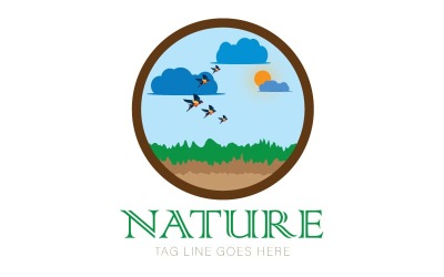 Natürliche Logo-Vorlage - Natur-Logo