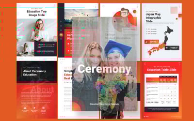 Cerimonia Educazione Potrait A4 Modello Powerpoint