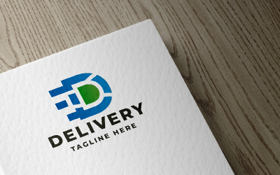 Delivery Letter D Pro Logo Template