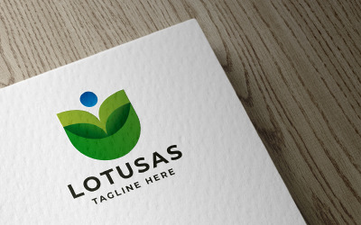Lotus bloem Logo sjabloon