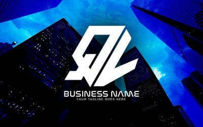 Професійний полігональних QV лист дизайн логотипу для вашого бізнесу - фірмова ідентичність