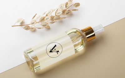 Smyckeslogotyp Royal Hotel Spa Massage Cosmetic Beauty Letter V