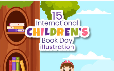 15 Mezinárodní den dětské knihy ilustrace