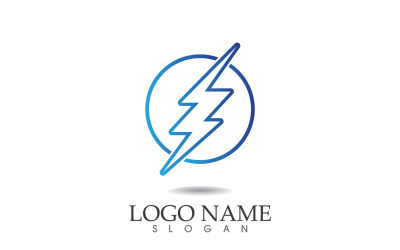 Thunderbolt-Blitzkraft-Logo-Vektor v24