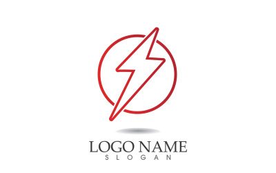 Thunderbolt-Blitzkraft-Logo-Vektor v42