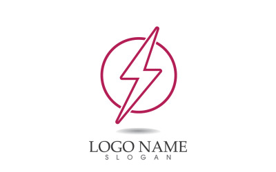 Thunderbolt yıldırım gücü logo vektörü v33