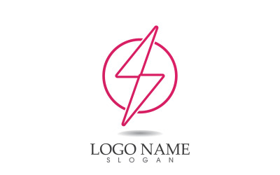 Thunderbolt yıldırım gücü logo vektörü v36
