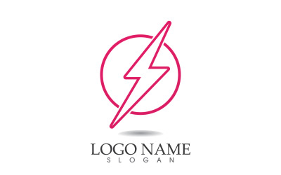 Thunderbolt yıldırım gücü logo vektörü v37
