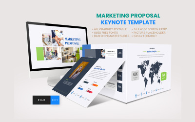 Marketing javaslat Keynote sablon
