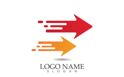 Diseño de logotipo vectorial de velocidad más rápida v2