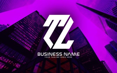 Design profissional de logotipo de letra TL poligonal para sua empresa - identidade de marca