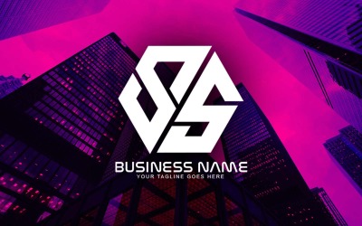 Professional Polygonal SS Letter Logo Design For Your Business - Brand Identity