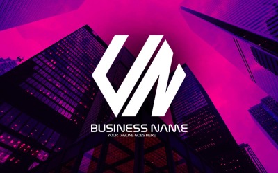 Création de logo de lettre UN polygonale professionnelle pour votre entreprise - Identité de marque
