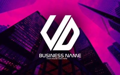 İşletmeniz İçin Profesyonel Çokgen Ud Harfi Logo Tasarımı - Marka Kimliği