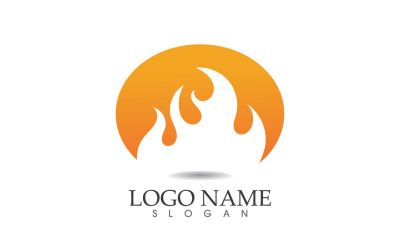 Fuego asado y diseño vectorial de símbolos v23