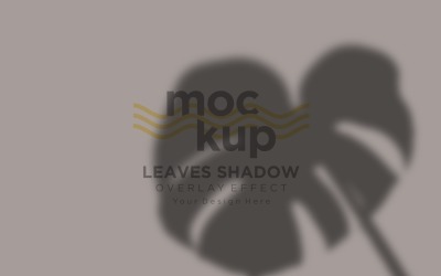 Mockup effetto sovrapposizione ombra foglie 32