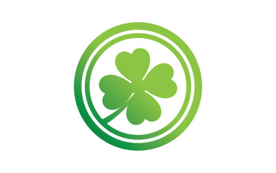 Leaf cloverview logo naturaleza plantilla v1