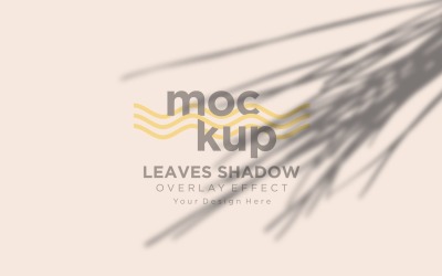 Mockup effetto sovrapposizione ombra foglie 199