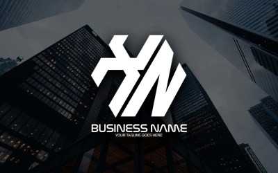Conception professionnelle de logo de lettre XN polygonale pour votre entreprise - Identité de marque