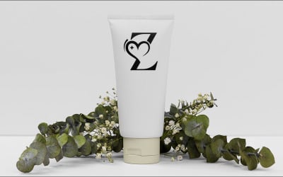 Design loga krásy Love Spa Massage Letter Z