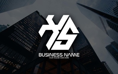 Профессиональный многоугольный дизайн логотипа XS Letter для вашего бизнеса - фирменный стиль