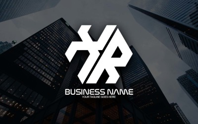 Professionelles polygonales XR-Buchstaben-Logo-Design für Ihr Unternehmen - Markenidentität