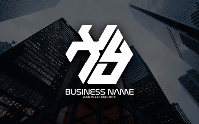 专业的多边形 XY 字母标志设计为您的企业-品牌标识
