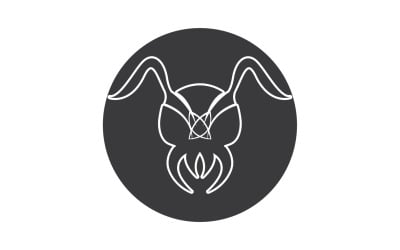 Ant head logo and symbol vector v19