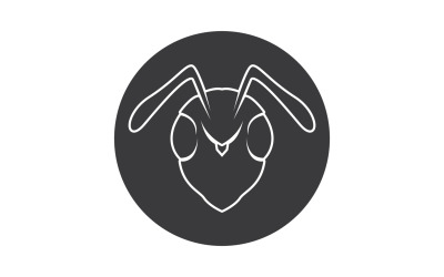 Ant head logo and symbol vector v23