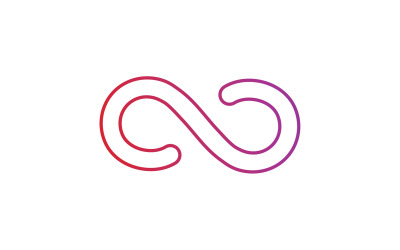 Infinity loop line logo  symbol vector v4