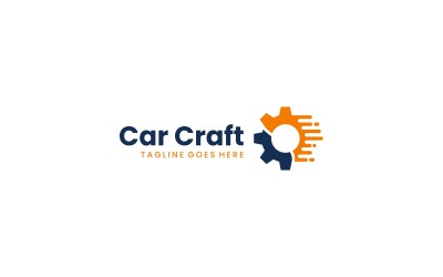 Auto-Handwerk-einfacher Logo-Stil