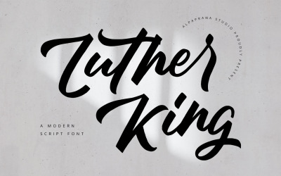 Luther King - Modern Script Font