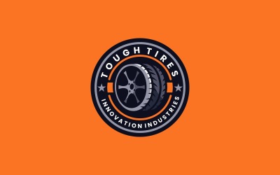 Tough Tires einfacher Logo-Stil