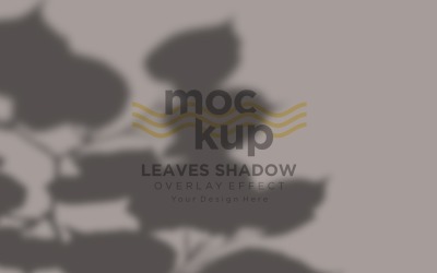 Leaves Shadow Overlay Effect Mockup 292