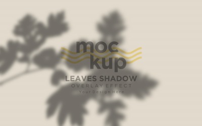 Leaves Shadow Overlay Effect Mockup 306