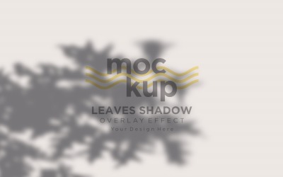 Mockup effetto sovrapposizione ombra foglie 260