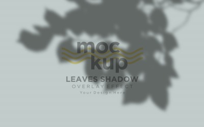 Mockup effetto sovrapposizione ombra foglie 273