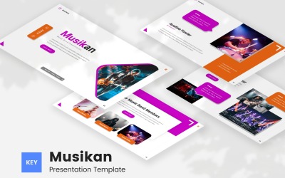 Musikan - Modello di nota chiave di una banda musicale