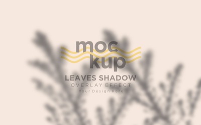 Leaves Shadow Overlay Effect Mockup 399