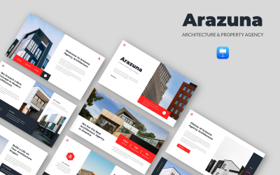 Arazuna – Építészeti és Ingatlanügynökség Keynote sablon