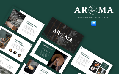 Aroma - Coffee Shop &amp;amp; Cafe 主题演讲模板