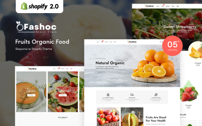 Fashoc - Fruits Organic Food Responsywny motyw Shopify