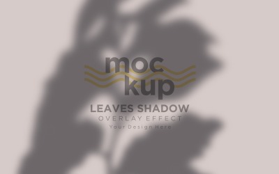 Leaves Shadow Overlay Effect Mockup 421