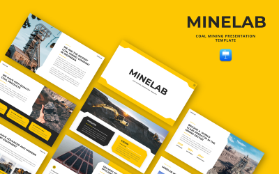 Minelab — szablon prezentacji przewodniej dotyczącej górnictwa węgla kamiennego