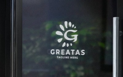 Modello di logo Greatas lettera G Pro