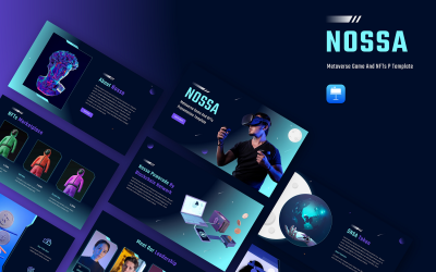 Nossa - Metaverse Game &amp;amp; NFTs Keynote Presentation 模板